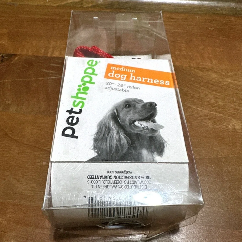 Pet Shoppe Medium Dog Harness Red Nylon Adjustable 20-28‎ Inch Girth NEW